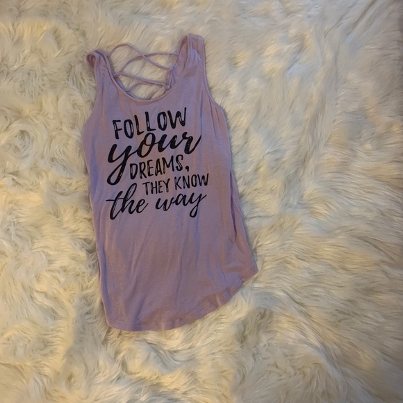 Light purple tank top with lettering - Picture 1 of 1
